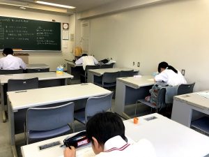 《松山本校》夏休み最後の模試✏